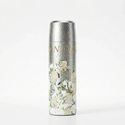 GearMoor Van Gogh Titanium Iced Drink Tumbler – White background product shot, 20.3oz 600ml, Van Gogh art series, food-grade TA1 titanium
