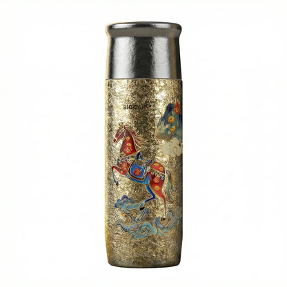 GearMoor Luxury Titanium Tumbler | Chinese Heritage Art Cup | 12.5 oz