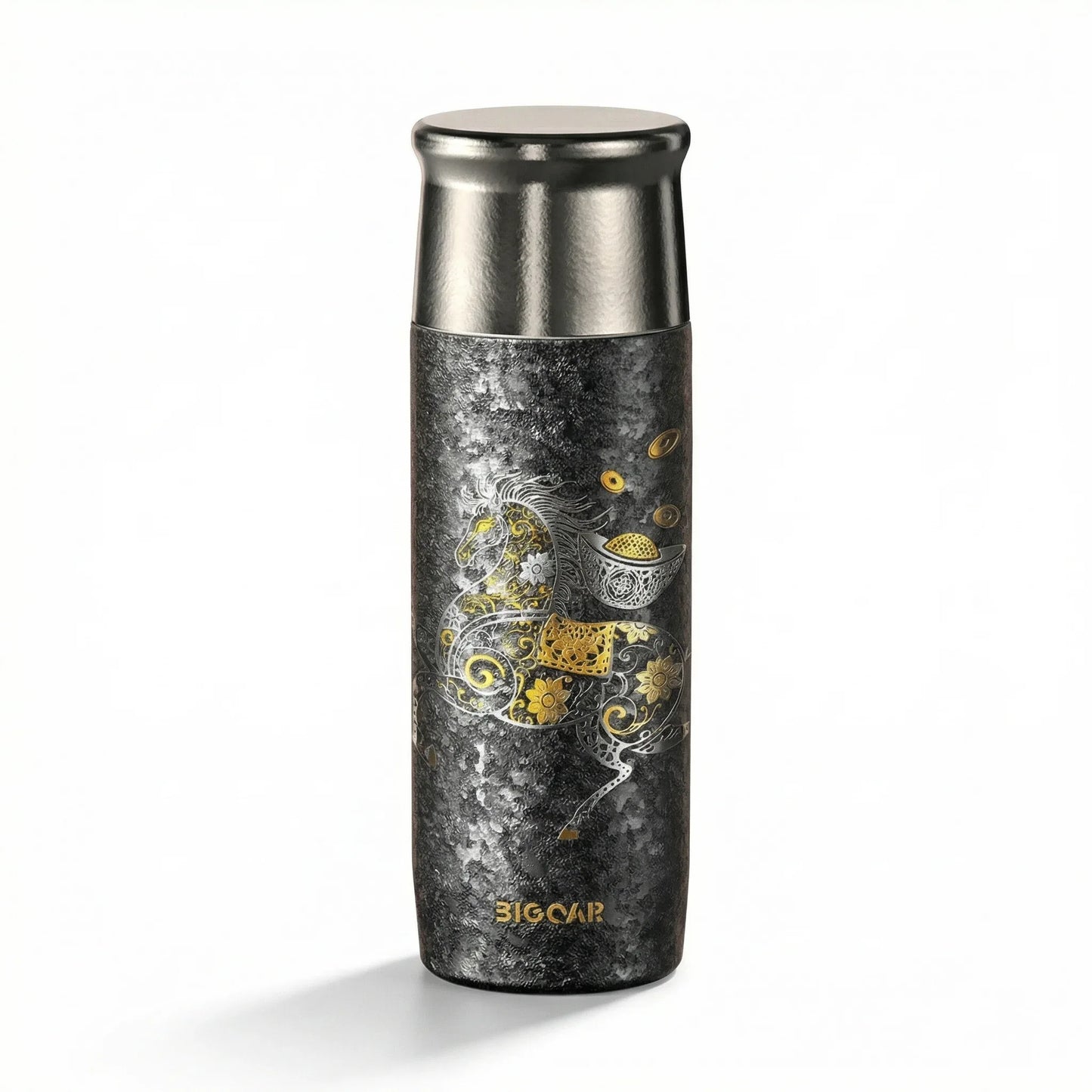 GearMoor Year of Horse Titanium Tumbler | Collector's Insulated Cup | 13.5 oz