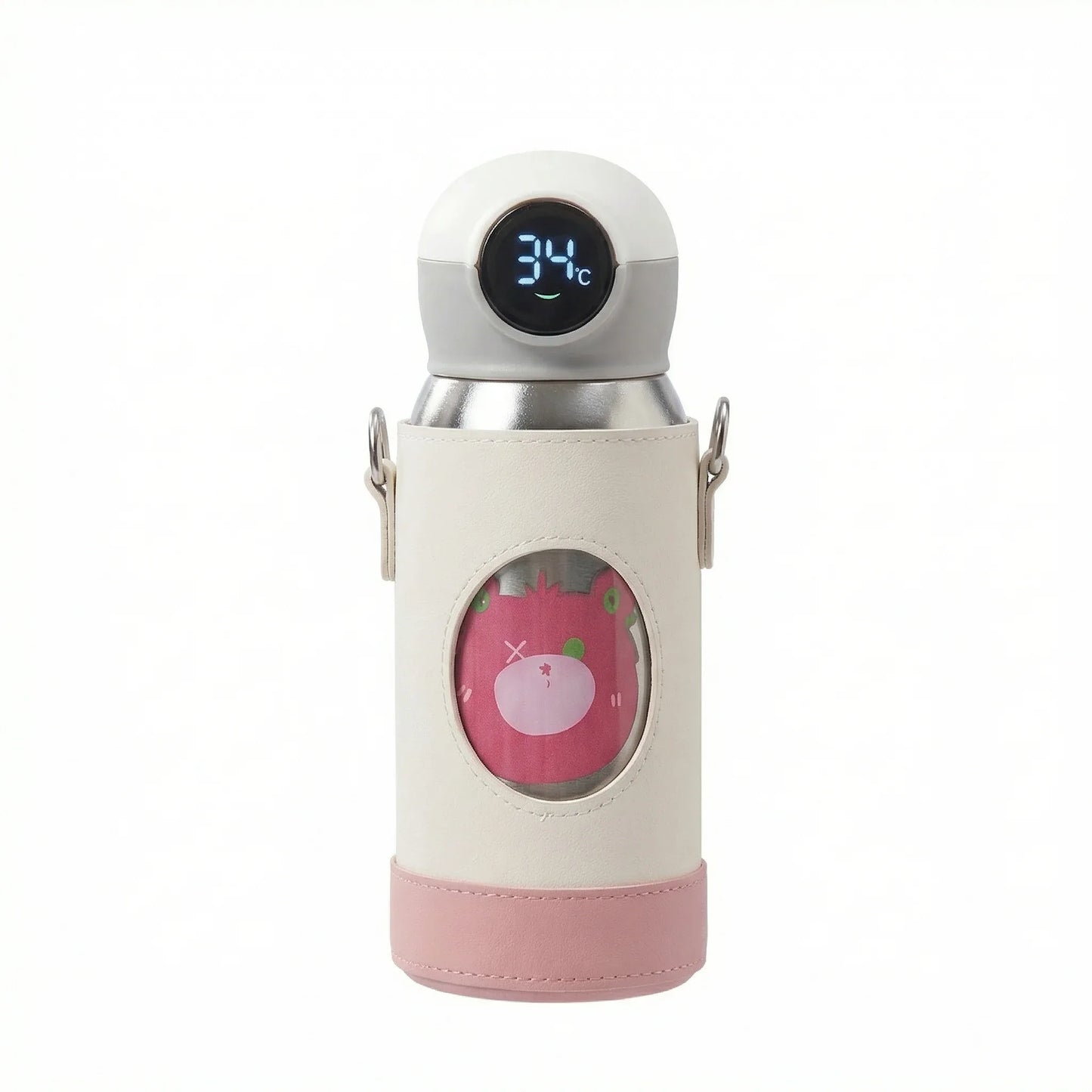 GearMoor Kids Titanium Water Bottle | Smart Temp Display Straw Cup | 16.9 oz
