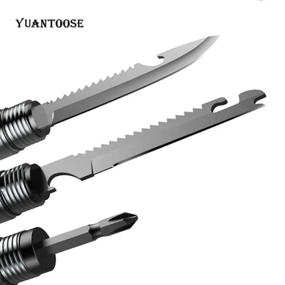 Hiking pole camping multifunctional folding camping outdoor sports supplies edc hiking pole