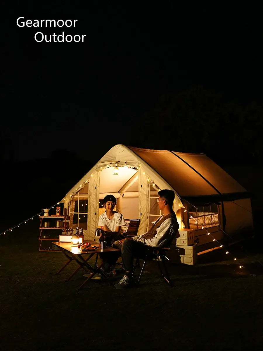 Outdoor Inflatable Tent: Spacious One-Piece Design, Rainproof Camping, No Setup Required, Fully Automatic Tent