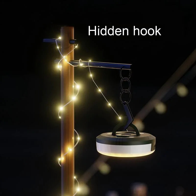 New outdoor camping light with long battery life, camping canopy tent magnetic hanging light, emergency atmosphere tape measure light