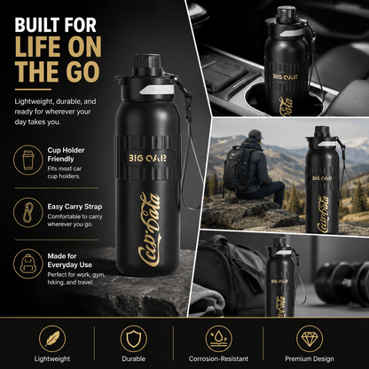Pure Titanium Insulated Water Bottle 20.2 oz | Leakproof Travel Bottle