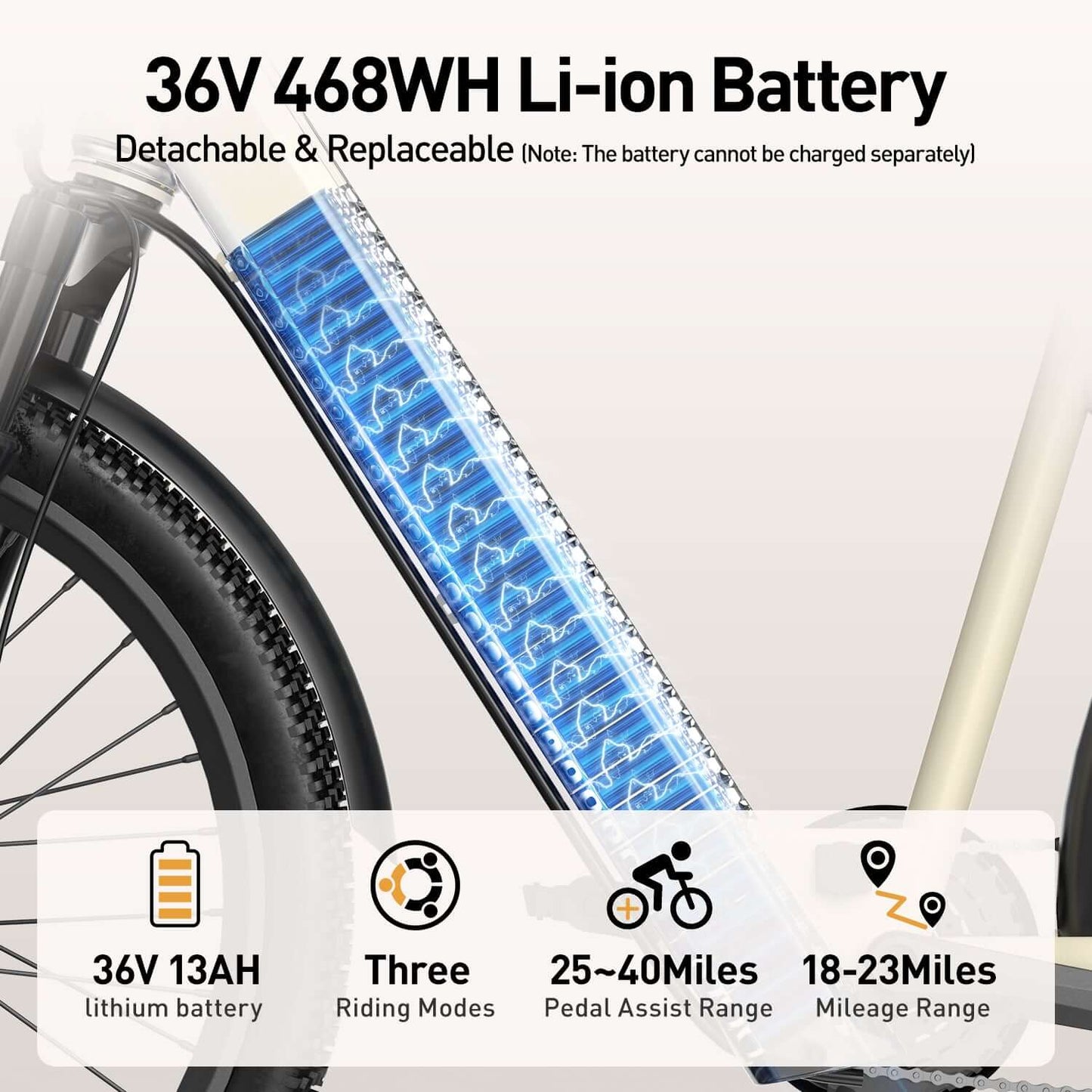 Electric city bike for adults