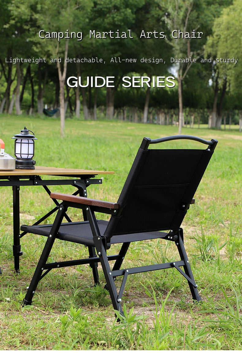 New Detachable Kermit Folding Chair Outdoor Portable Aluminum Alloy Camping Chair Beach Recliner Chair for Garden