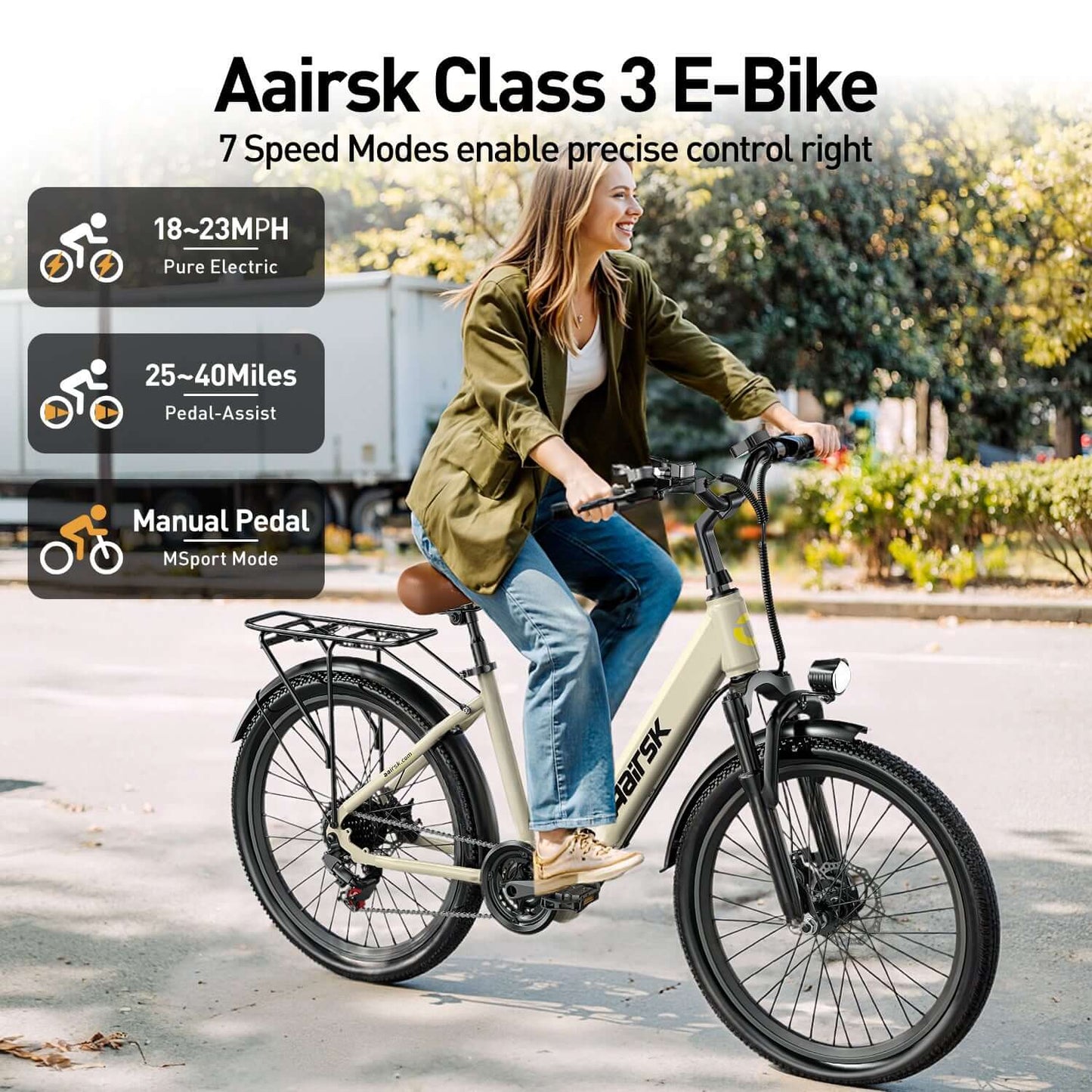 Electric city bike for adults