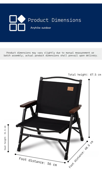 New Detachable Kermit Folding Chair Outdoor Portable Aluminum Alloy Camping Chair Beach Recliner Chair for Garden