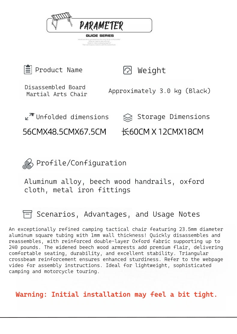 New Detachable Kermit Folding Chair Outdoor Portable Aluminum Alloy Camping Chair Beach Recliner Chair for Garden