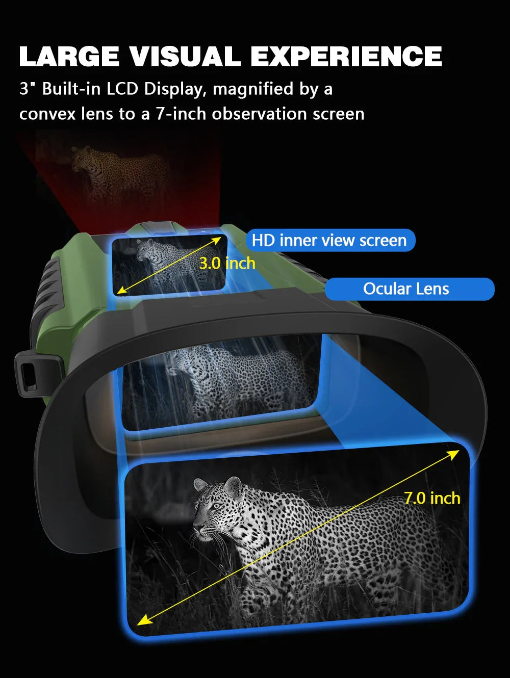2025 New Hit High-Definition Photo & Video Binoculars for Birdwatching Portable Outdoor Low-Light Full-Color Night Vision Device