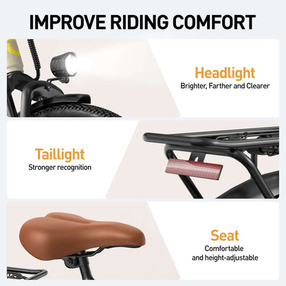 Electric city bike for adults