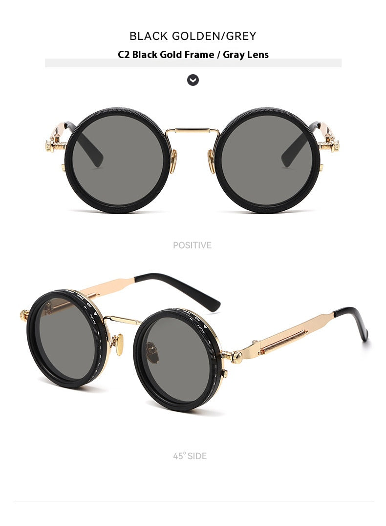 New Retro Punk Style ND9 Adjustable Neutral Density Sunglasses Fishing & Driving Filter Personalized Polarized Sunglasses