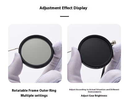 New Retro Punk Style ND9 Adjustable Neutral Density Sunglasses Fishing & Driving Filter Personalized Polarized Sunglasses