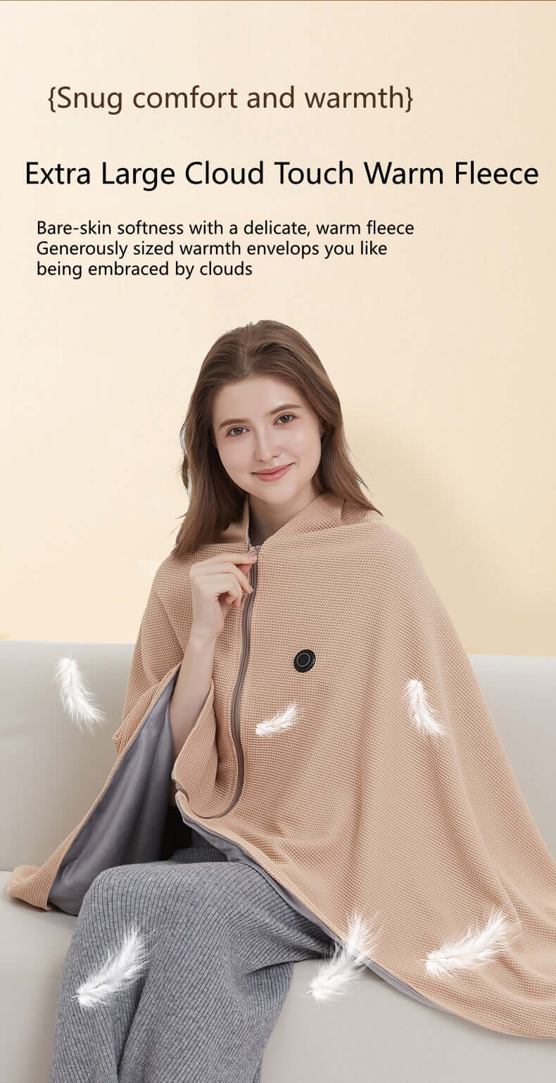 USB Portable Heated Shawl-Stay Warm Anywhere, Anytime