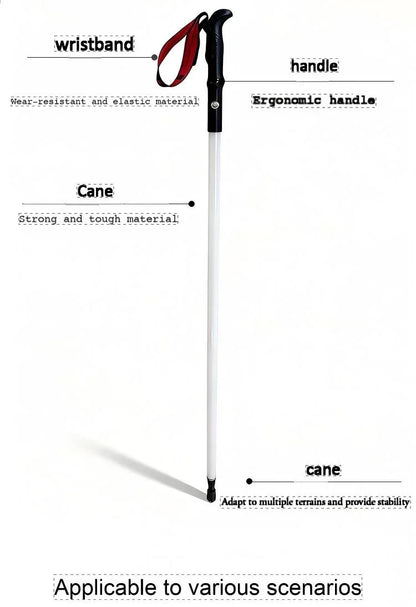 Luminous trekking pole professional night climbing equipment walking stick ultra-light lighting hiking convenient mountaineering