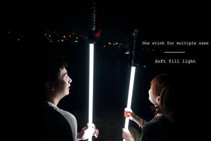 Luminous trekking pole professional night climbing equipment walking stick ultra-light lighting hiking convenient mountaineering