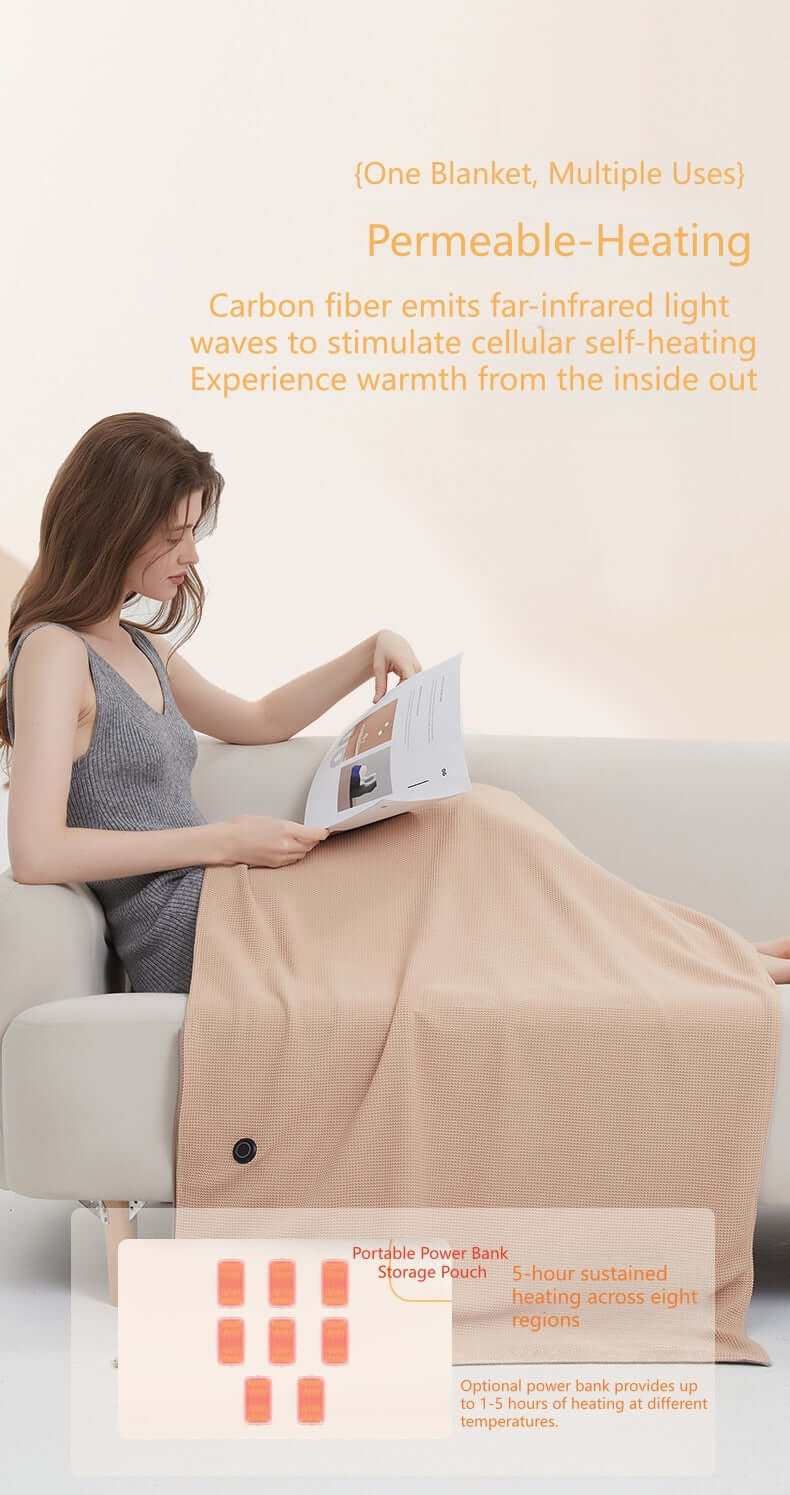 USB Portable Heated Shawl-Stay Warm Anywhere, Anytime