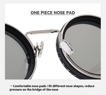 New Retro Punk Style ND9 Adjustable Neutral Density Sunglasses Fishing & Driving Filter Personalized Polarized Sunglasses