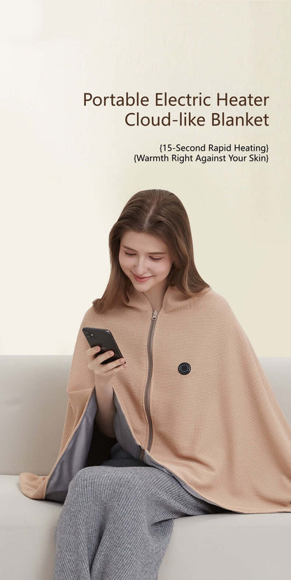 USB Portable Heated Shawl-Stay Warm Anywhere, Anytime