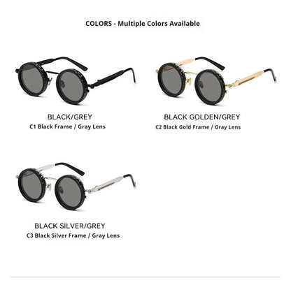 New Retro Punk Style ND9 Adjustable Neutral Density Sunglasses Fishing & Driving Filter Personalized Polarized Sunglasses