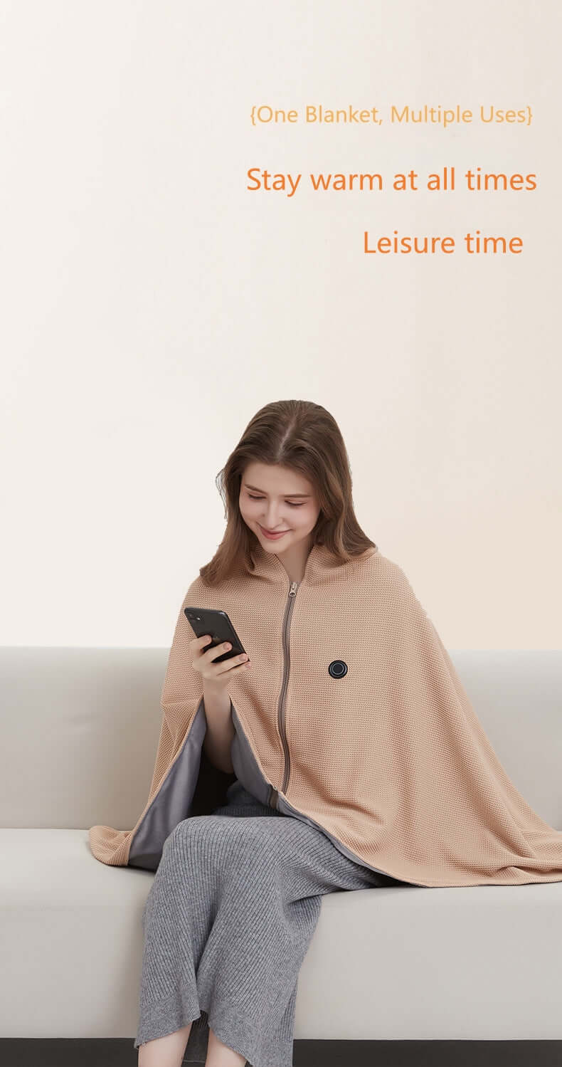USB Portable Heated Shawl-Stay Warm Anywhere, Anytime