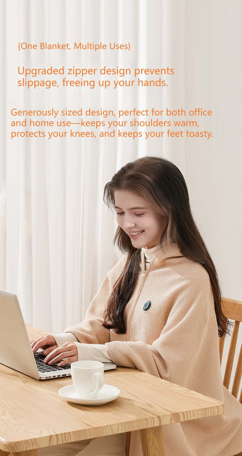USB Portable Heated Shawl-Stay Warm Anywhere, Anytime