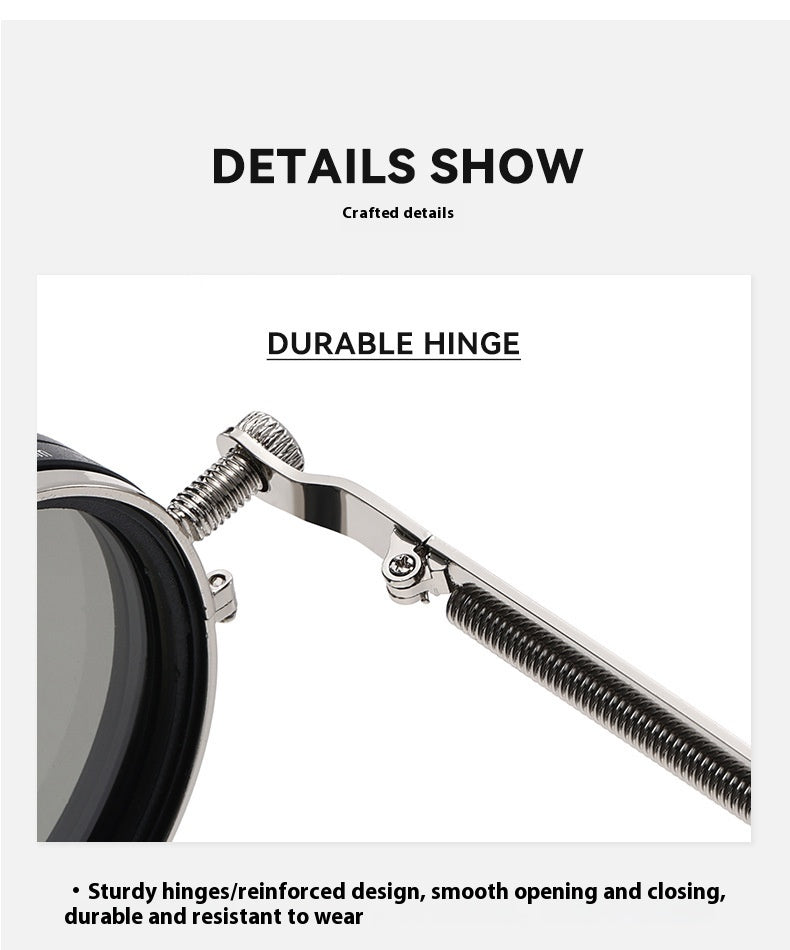 New Retro Punk Style ND9 Adjustable Neutral Density Sunglasses Fishing & Driving Filter Personalized Polarized Sunglasses