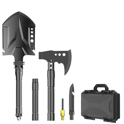 2025 New Model Outdoor Engineer Shovel Axe Hammer Headlamp Set - Multi-Functional Folding Survival Tool