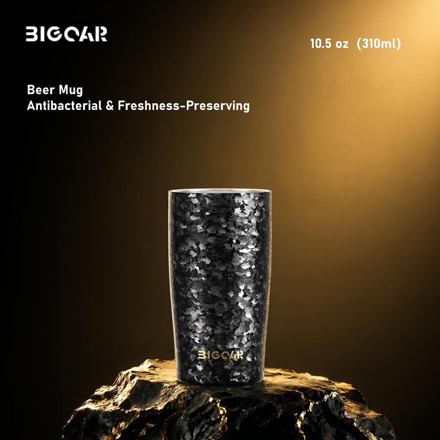 Black Series Titanium Tumbler | 100% TA1 Ultra-Light Luxury | GEARMOOR
