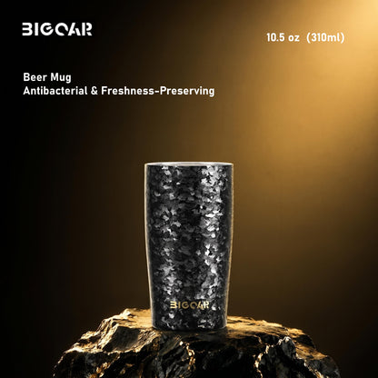 Black Series Titanium Tumbler | 100% TA1 Ultra-Light Luxury | GEARMOOR