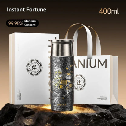 GearMoor Year of Horse Titanium Tumbler | Collector's Insulated Cup | 13.5 oz