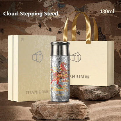 GearMoor Pure Titanium Insulated Tumbler | Limited Edition Summer Gift | 14.5 oz