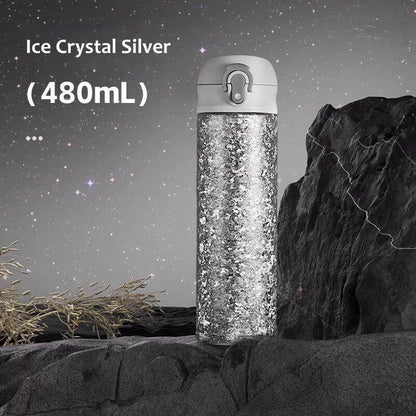 GearMoor Pure Titanium Cold Drink Travel Mug | Flip-Top Lid | 11.8 & 16.2 oz