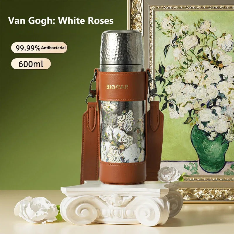 GearMoor Van Gogh Titanium Cup | Iced Drink Gift for Girls | 20.3 oz