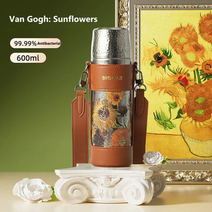 GearMoor Van Gogh Titanium Cup | Iced Drink Gift for Girls | 20.3 oz