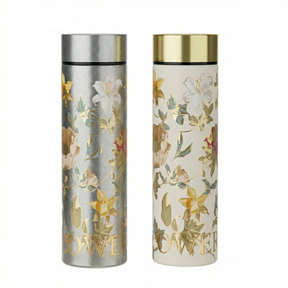GearMoor Peony Titanium Tumbler | Insulated Cold Cup Tea Separator | 10.1 & 16.9 oz