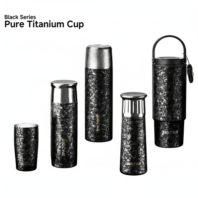 BigCar Black Series Pure Titanium Cup White Background