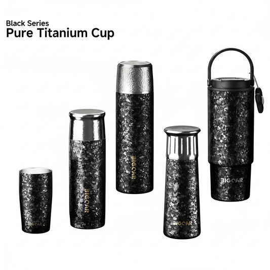 BigCar Black Series Pure Titanium Cup White Background