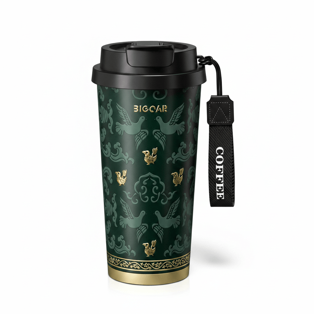 BIGCAR Pure Titanium Coffee Mug White Background