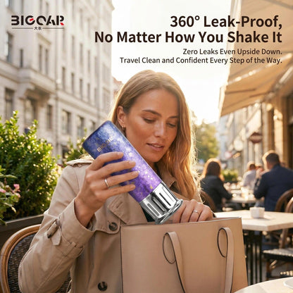 BIGCAR Gleaming Titanium Joy Cup™ | Pure Titanium Vacuum Insulated Travel Mug | 300ml