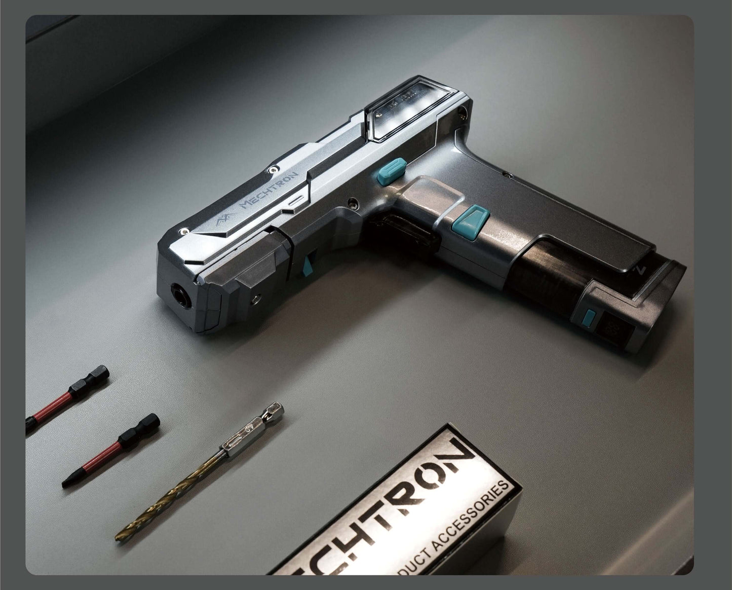 【Cyber Gift】Mecha Universe Esports Desk for Guys: Trendy Gift with AI Smart Drill for Screw Removal and Hole Drilling