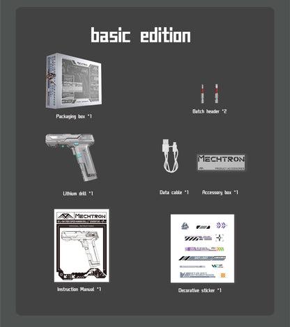 【Cyber Gift】Mecha Universe Esports Desk for Guys: Trendy Gift with AI Smart Drill for Screw Removal and Hole Drilling