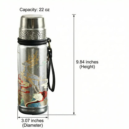 GearMoor Large Titanium Tumbler | Insulated Cold Drink Cup | 21.9 oz