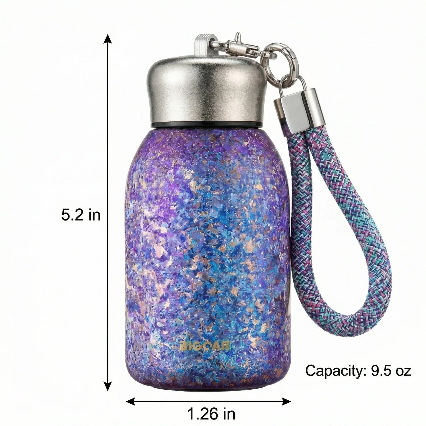 GearMoor Portable Titanium Tumbler | Compact Insulated Cold Cup | 9.5 & 13.5 oz