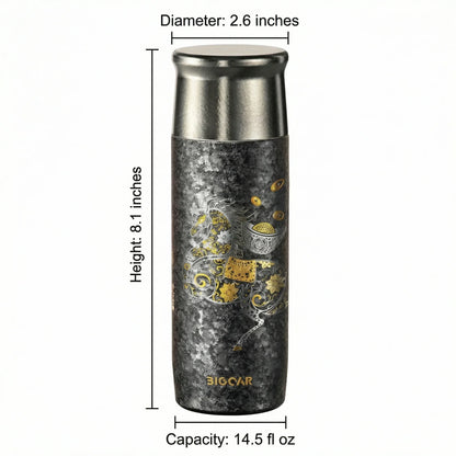 GearMoor Year of Horse Titanium Tumbler | Collector's Insulated Cup | 13.5 oz
