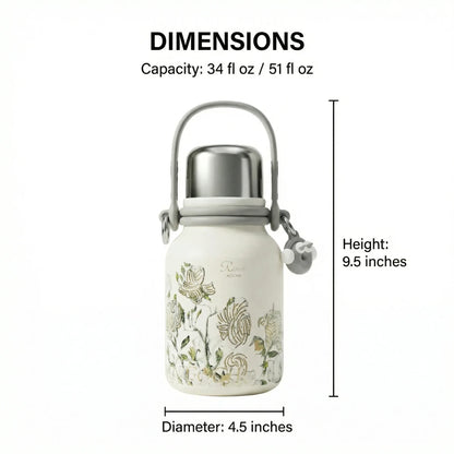 GearMoor Van Gogh Titanium Water Bottle | Large Insulated Cooler | 33.8 & 50.7 oz