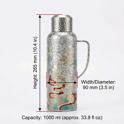 GearMoor Titanium Water Bottle 25.4oz – Gift box packaging, luxury vacuum insulated titanium water bottle gift set
