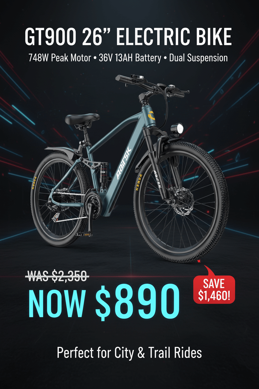 GT900 Electric Bike Promotional Poster